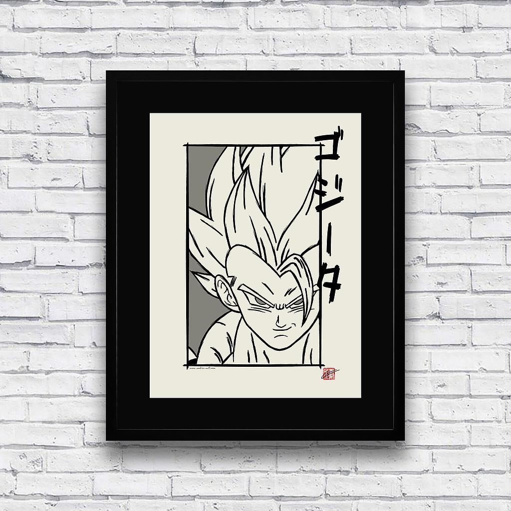 Illustration &quot;Gogeta&quot; 30x40 cm