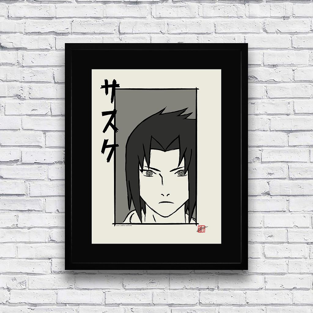 Illustration &quot;Sasuke&quot; 30x40 cm